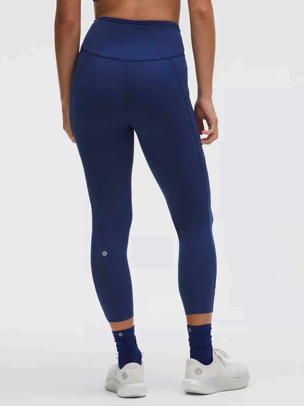 lululemon fast free  High-Rise crop  Blue size 8 never worn but washed once - Picture 2 of 6